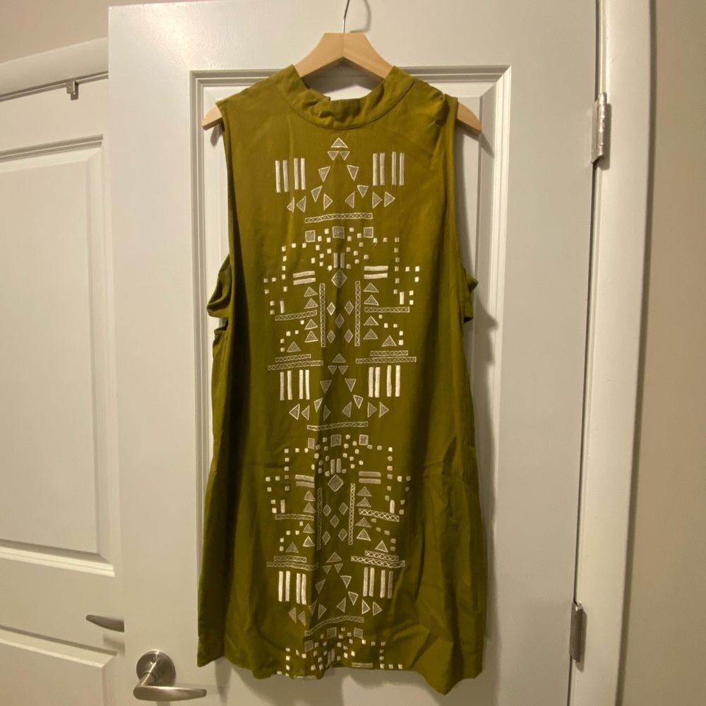 EUC Free People green dress - size large